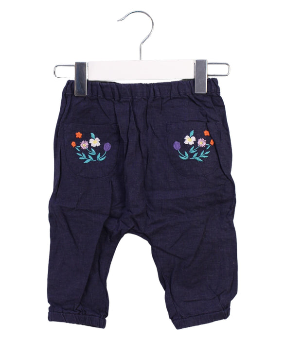 A Black Sweatpants from Margherita in size 6-12M for girl. (Front View)