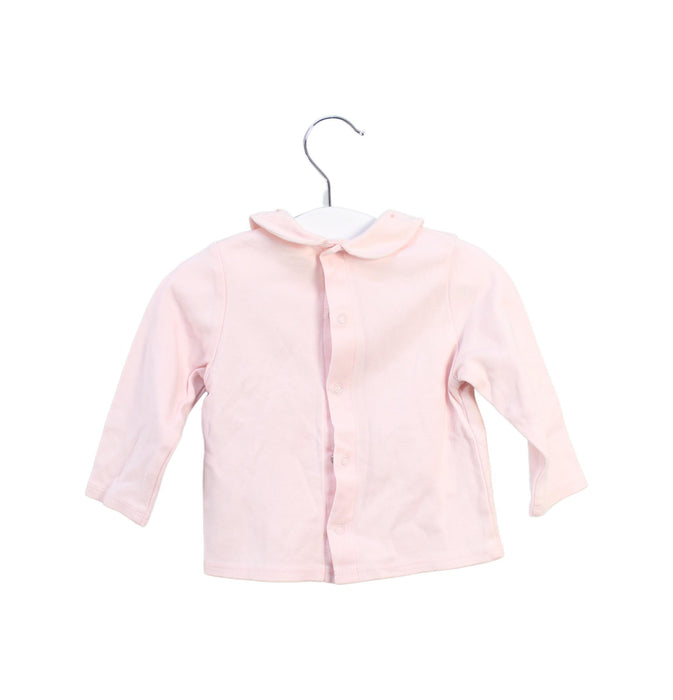 A Peach Long Sleeve Tops from Carrément Beau in size 6-12M for girl. (Back View)