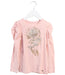 A Peach Long Sleeve Tops from Junona in size 4T for girl. (Front View)