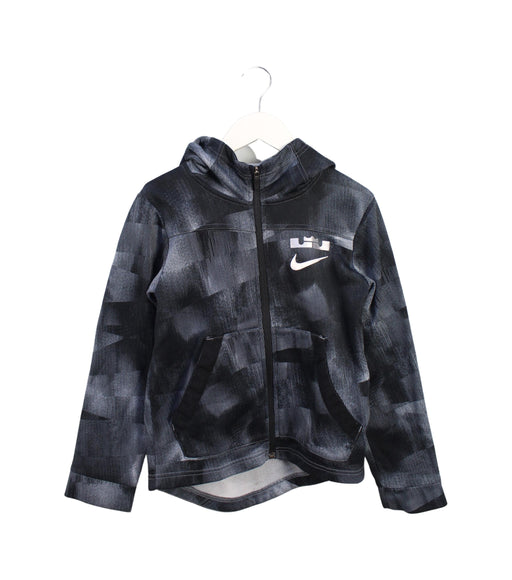 A Black Lightweight Jackets from Nike in size 10Y for boy. (Front View)
