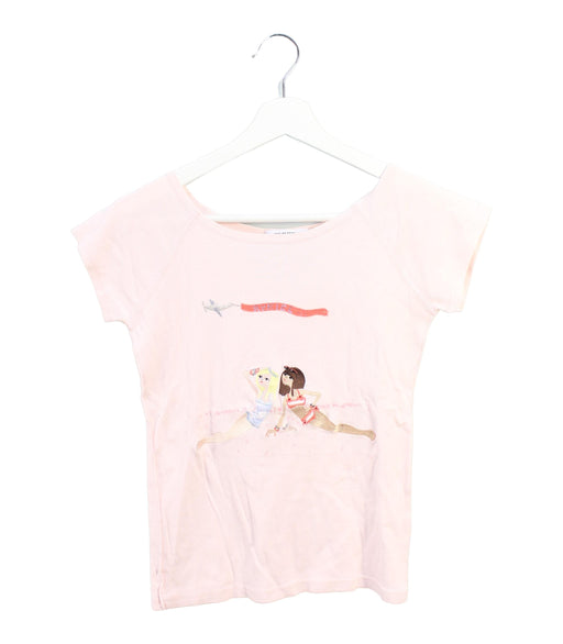 A Pink Short Sleeve T Shirts from Rykiel Enfant in size 12Y for girl. (Front View)