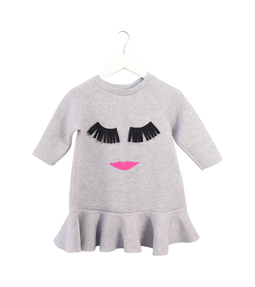 A Grey Sweater Dresses from Halabaloo in size 4T for girl. (Front View)