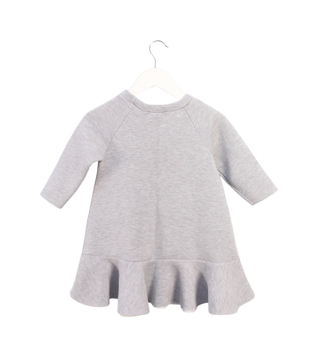 A Grey Sweater Dresses from Halabaloo in size 4T for girl. (Back View)