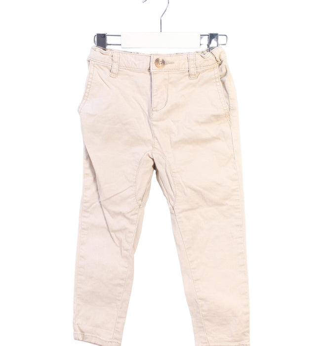 A Beige Casual Pants from Seed in size 3T for girl. (Front View)