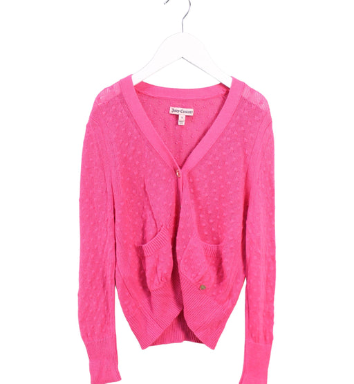 A Pink Cardigans from Juicy Couture in size 10Y for girl. (Front View)