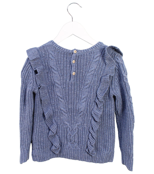 A Blue Knit Sweaters from Polo Ralph Lauren in size 4T for girl. (Back View)