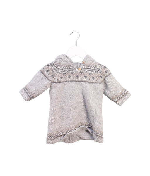 A Grey Knit Sweaters from Bonpoint in size 6-12M for boy. (Front View)