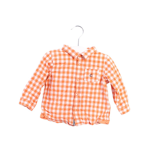 A Orange Shirts from Petit Bateau in size 6-12M for boy. (Front View)