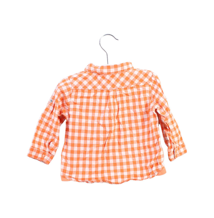 A Orange Shirts from Petit Bateau in size 6-12M for boy. (Back View)