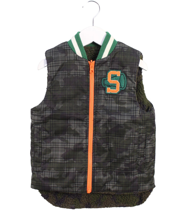 A Green Outerwear Vests from Stella McCartney in size 5T for boy. (Front View)