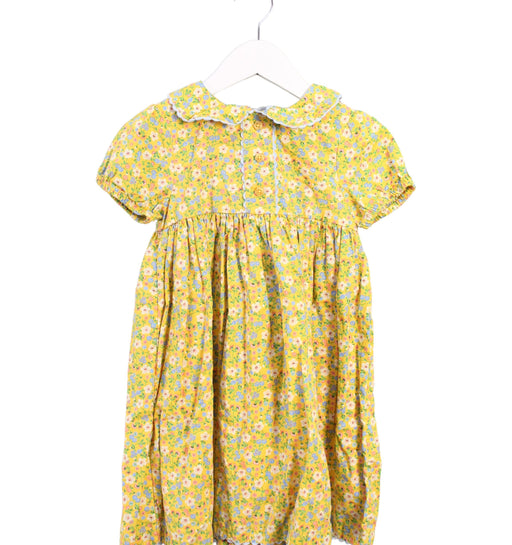 A Yellow Short Sleeve Dresses from Cath Kidston in size 3T for girl. (Front View)