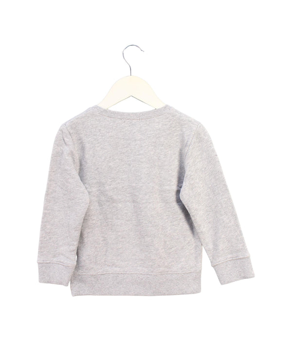 A Grey Crewneck Sweatshirts from Global  Work in size 5T for boy. (Back View)