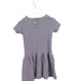 A Navy Short Sleeve Dresses from Petit Bateau in size 4T for girl. (Back View)