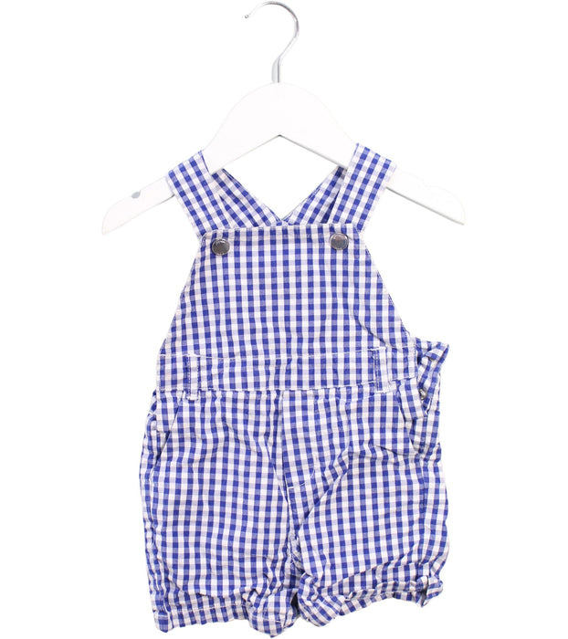 A Blue Overall Shorts from Jacadi in size 6-12M for boy. (Front View)