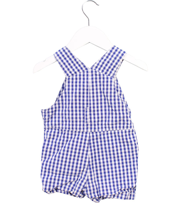 A Blue Overall Shorts from Jacadi in size 6-12M for boy. (Back View)