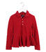 A Red Long Sleeve Polos from Polo Ralph Lauren in size 6T for girl. (Front View)