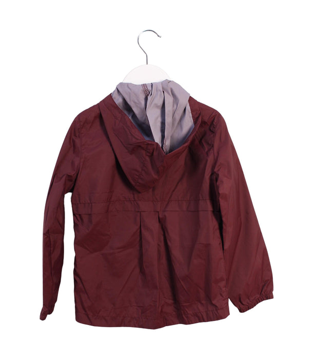 A Burgundy Lightweight Jackets from Columbia in size 4T for boy. (Back View)
