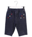 A Navy Shorts from Miki House in size 5T for girl. (Front View)