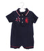 A Navy Short Sleeve Rompers from Nicholas & Bears in size 6-12M for boy. (Front View)