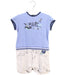 A Blue Short Sleeve Rompers from Little Marc Jacobs in size 12-18M for boy. (Front View)