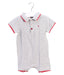 A Grey Short Sleeve Rompers from The Little White Company in size 6-12M for boy. (Front View)