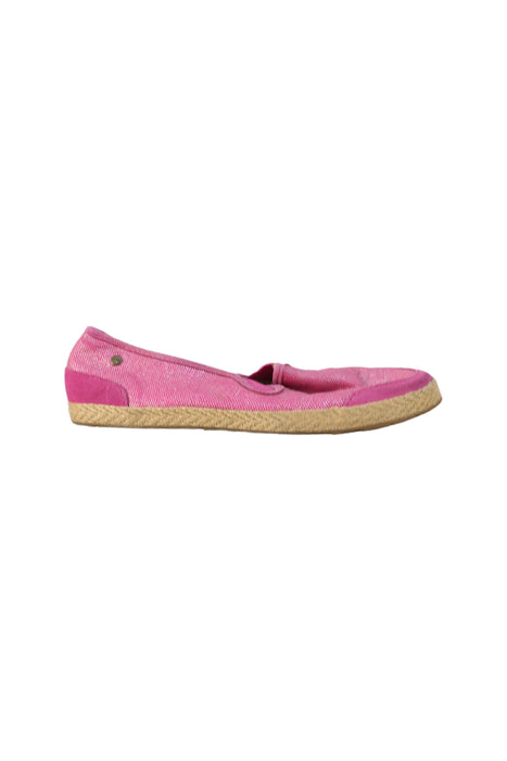 A Pink Slip Ons from UGG in size 7Y for girl. (Back View)