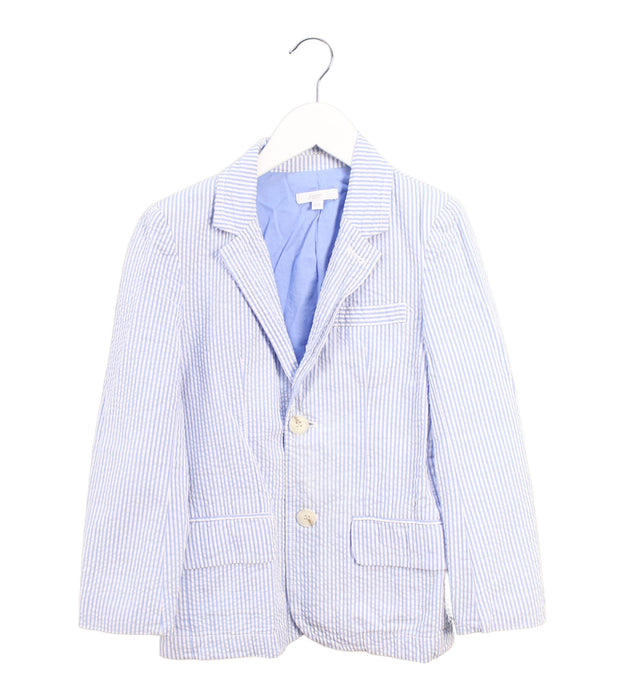 A Blue Blazers from Jacadi in size 8Y for boy. (Front View)