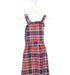 A Red Overall Dresses from La Coqueta in size 5T for girl. (Front View)