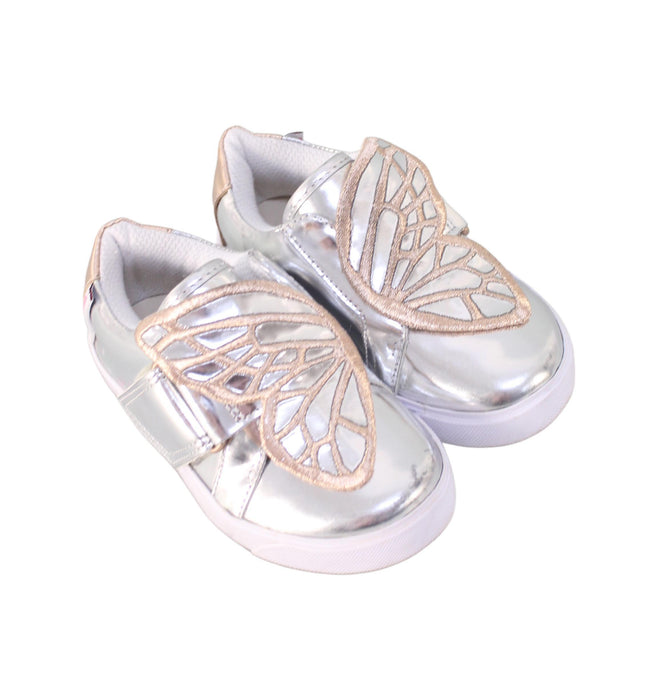 A Silver Sneakers from Sophia Webster in size 3T for girl. (Front View)