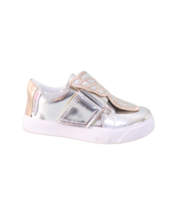 A Silver Sneakers from Sophia Webster in size 3T for girl. (Back View)