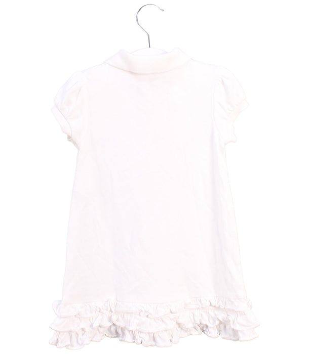 A White Short Sleeve Dresses from Ralph Lauren in size 18-24M for girl. (Back View)