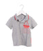 A Grey Short Sleeve Polos from Kingkow in size 4T for boy. (Front View)