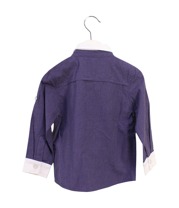 A Purple Shirts from Le Petit Society in size 3T for boy. (Back View)