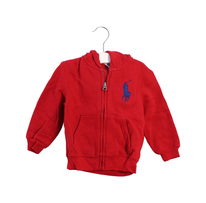 A Red Lightweight Jackets from Ralph Lauren in size 12-18M for boy. (Front View)