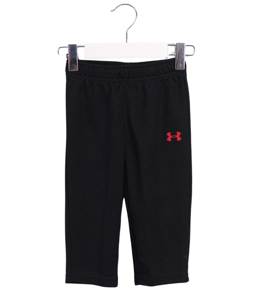 A Black Active Pants from Under Armour in size 6-12M for boy. (Front View)