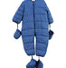 A Blue Snowsuits from Vertbaudet in size 6-12M for boy. (Front View)