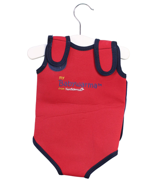 A Red Wetsuits from Konfidence in size Newborn for neutral. (Back View)