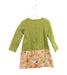 A Green Long Sleeve Dresses from Chouchou Chic in size 4T for girl. (Back View)