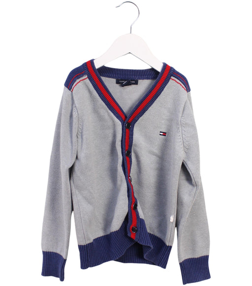 A Grey Cardigans from Tommy Hilfiger in size 4T for boy. (Front View)