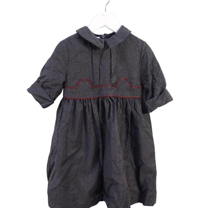 A Grey Short Sleeve Dresses from Gucci in size 4T for girl. (Front View)