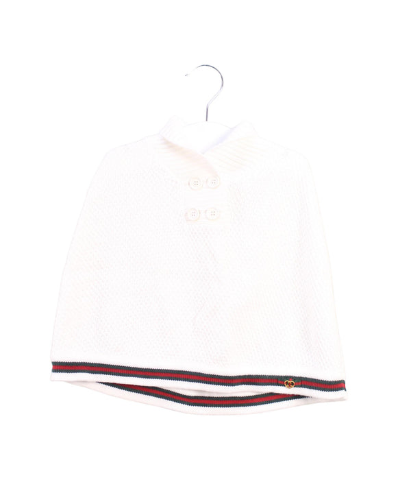 A White Capes & Ponchos from Gucci in size 12-18M for girl. (Front View)