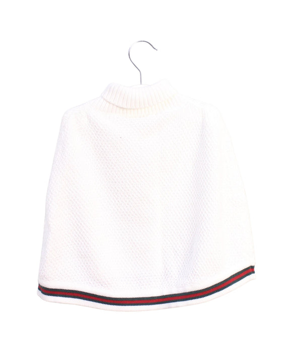 A White Capes & Ponchos from Gucci in size 12-18M for girl. (Back View)