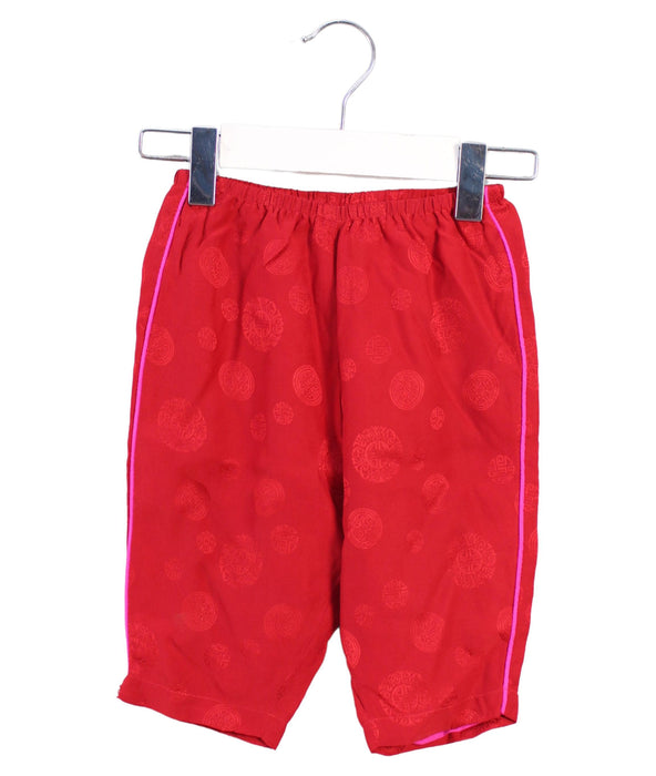 A Red Pants Sets from Shanghai Tang in size 3-6M for girl. (Back View)