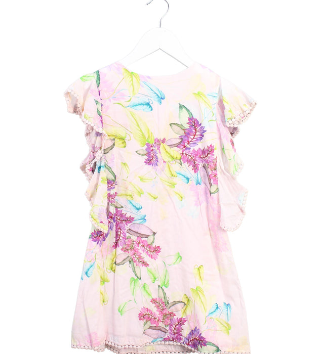 A Pink Sleeveless Dresses from Tutu Du Monde in size 6T for girl. (Front View)