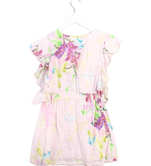 A Pink Sleeveless Dresses from Tutu Du Monde in size 6T for girl. (Back View)