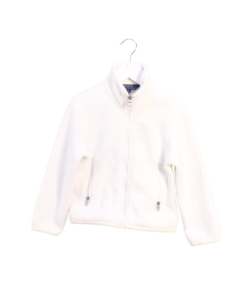 A White Lightweight Jackets from Polo Ralph Lauren in size 4T for girl. (Front View)