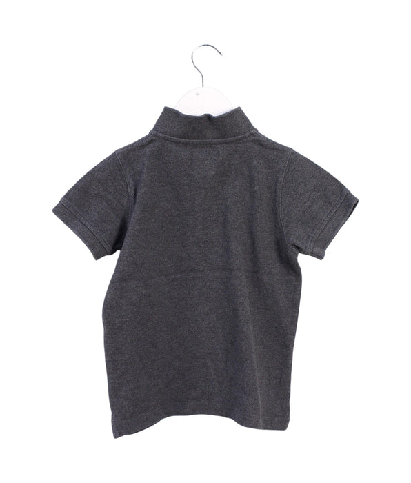 A Grey Short Sleeve Polos from Shanghai Tang in size 4T for boy. (Back View)