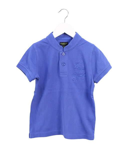 A Purple Short Sleeve Polos from Shanghai Tang in size 4T for girl. (Front View)