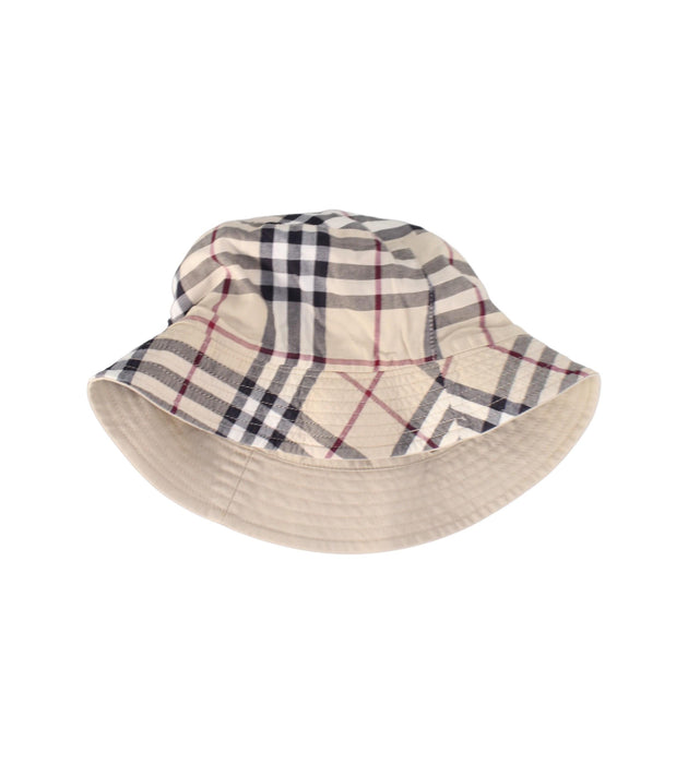 A Beige Sun Hats from Burberry in size O/S for girl. (Front View)