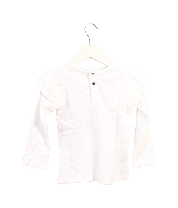 A White Long Sleeve Tops from Jacadi in size 4T for girl. (Back View)